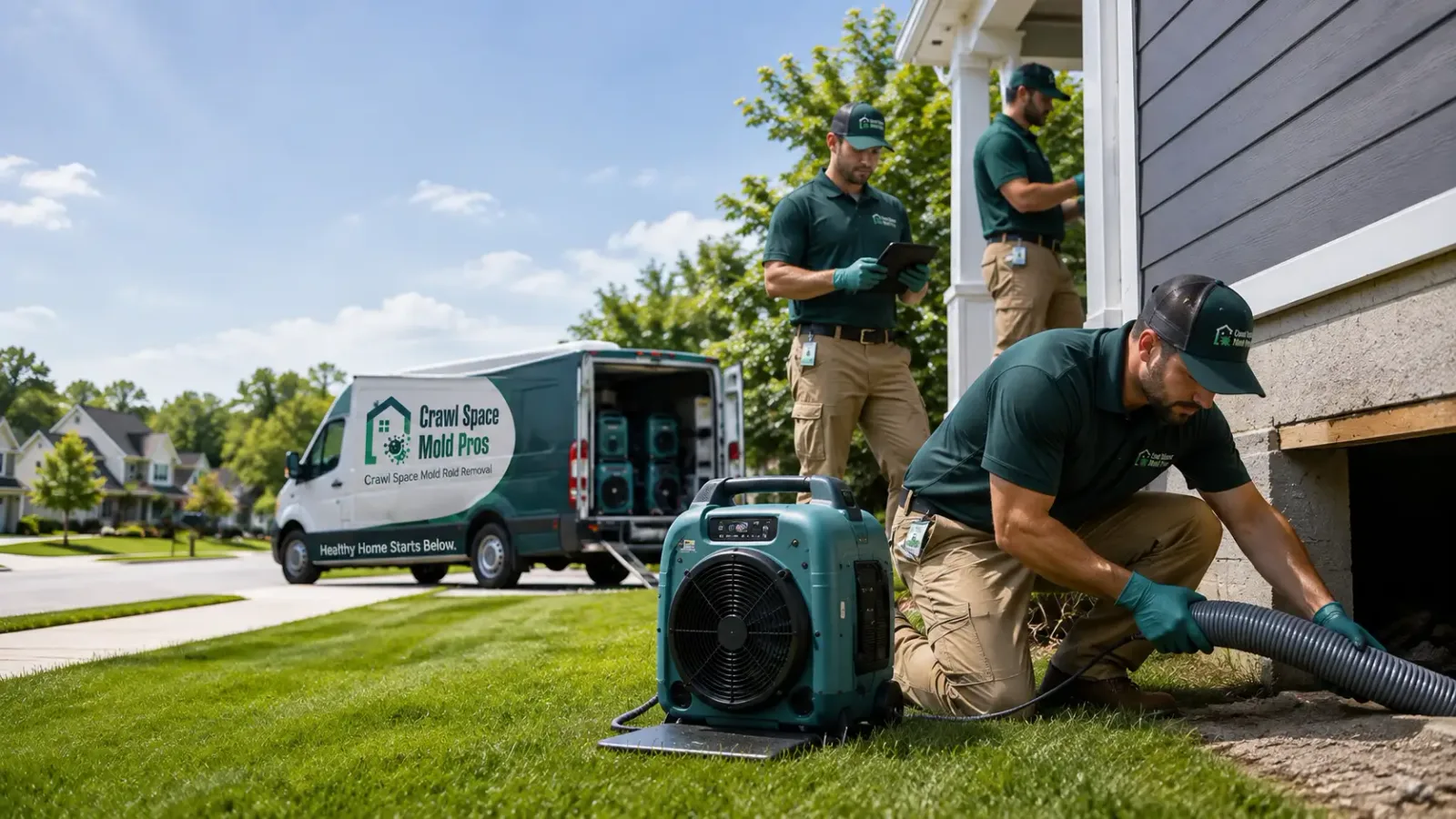 Crawl Space Mold Removal in Hobart, IN